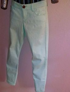 Express Teal Soft Cropped Pants